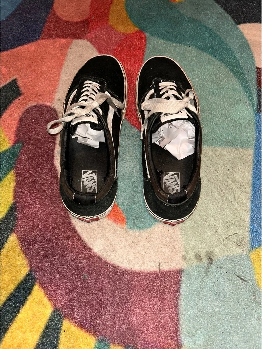 Vans Old Skool Black and White Men's Sneakers Size 10